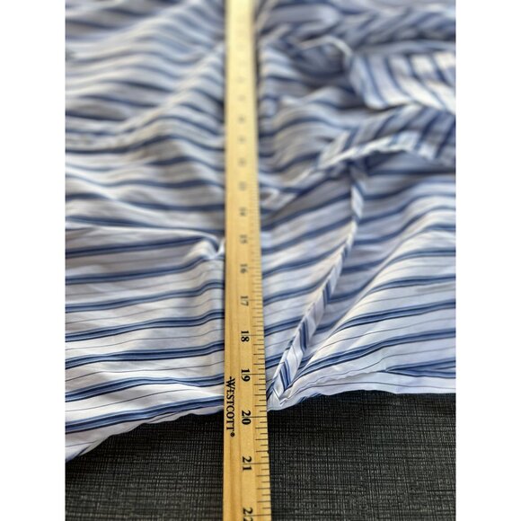NEW Polo Ralph Lauren 16 Striped Shirtdress White Blue 100% Cotton Shirt Dress - Picture 9 of 14